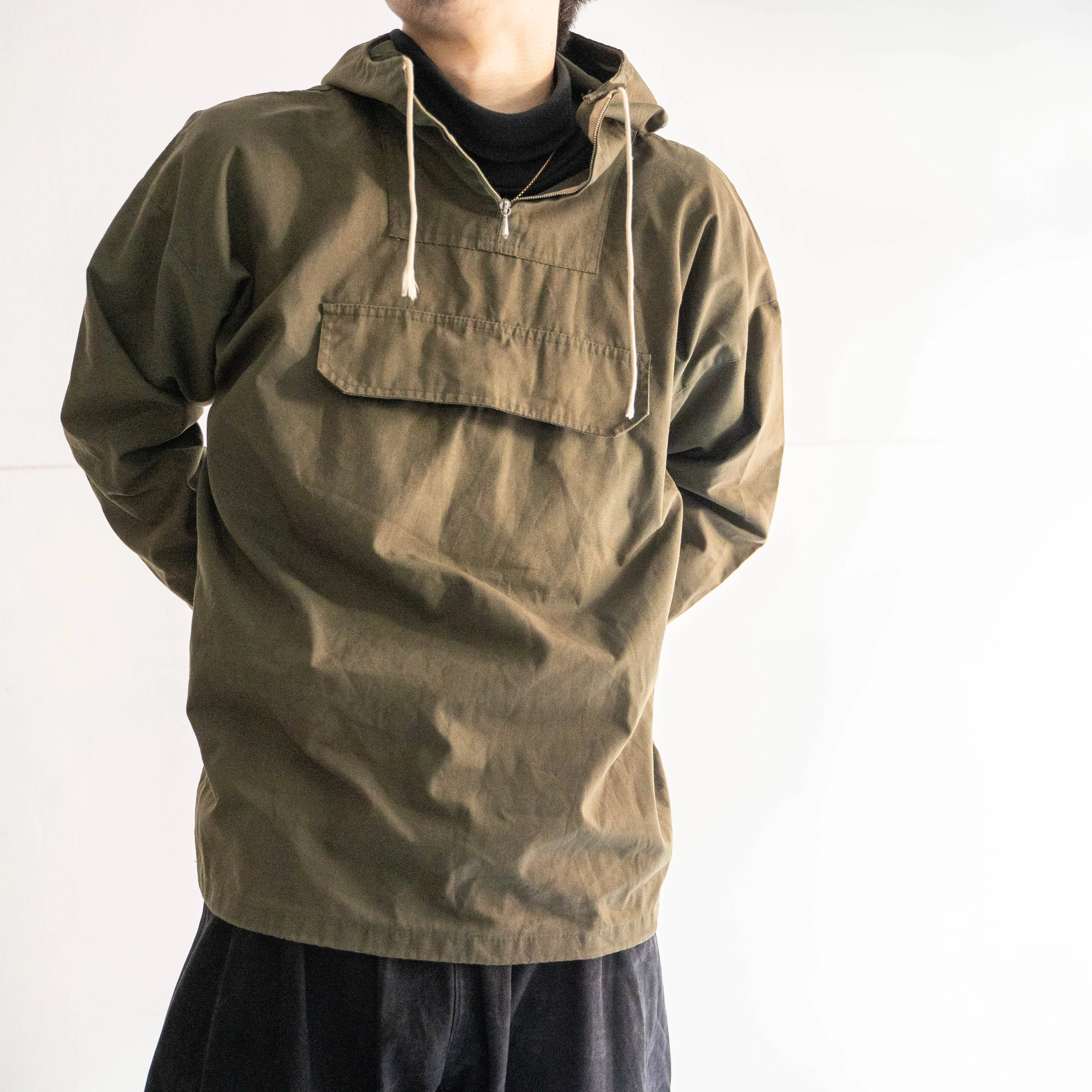 1960-70s Denmark dark green anorak parka