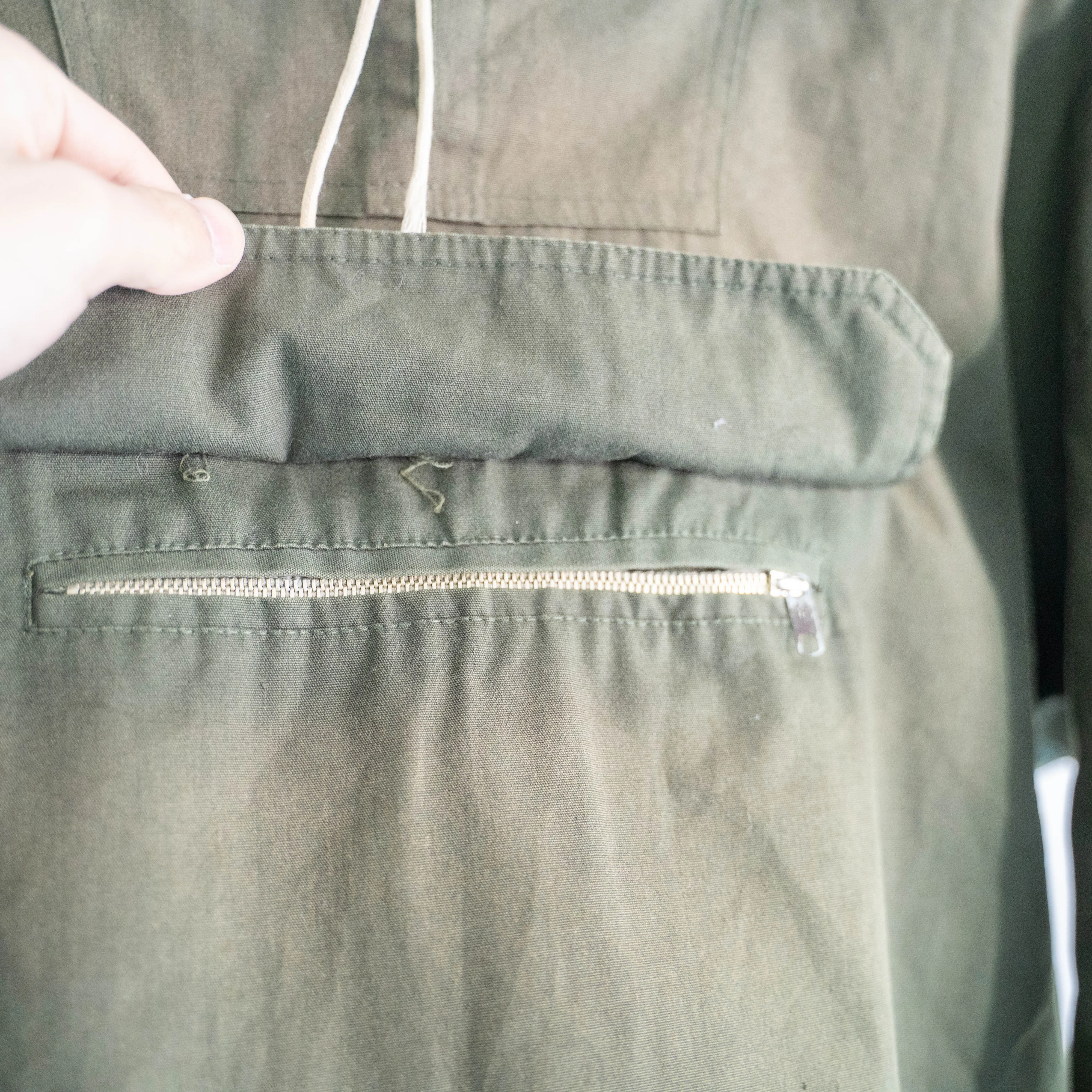 1960-70s Denmark dark green anorak parka