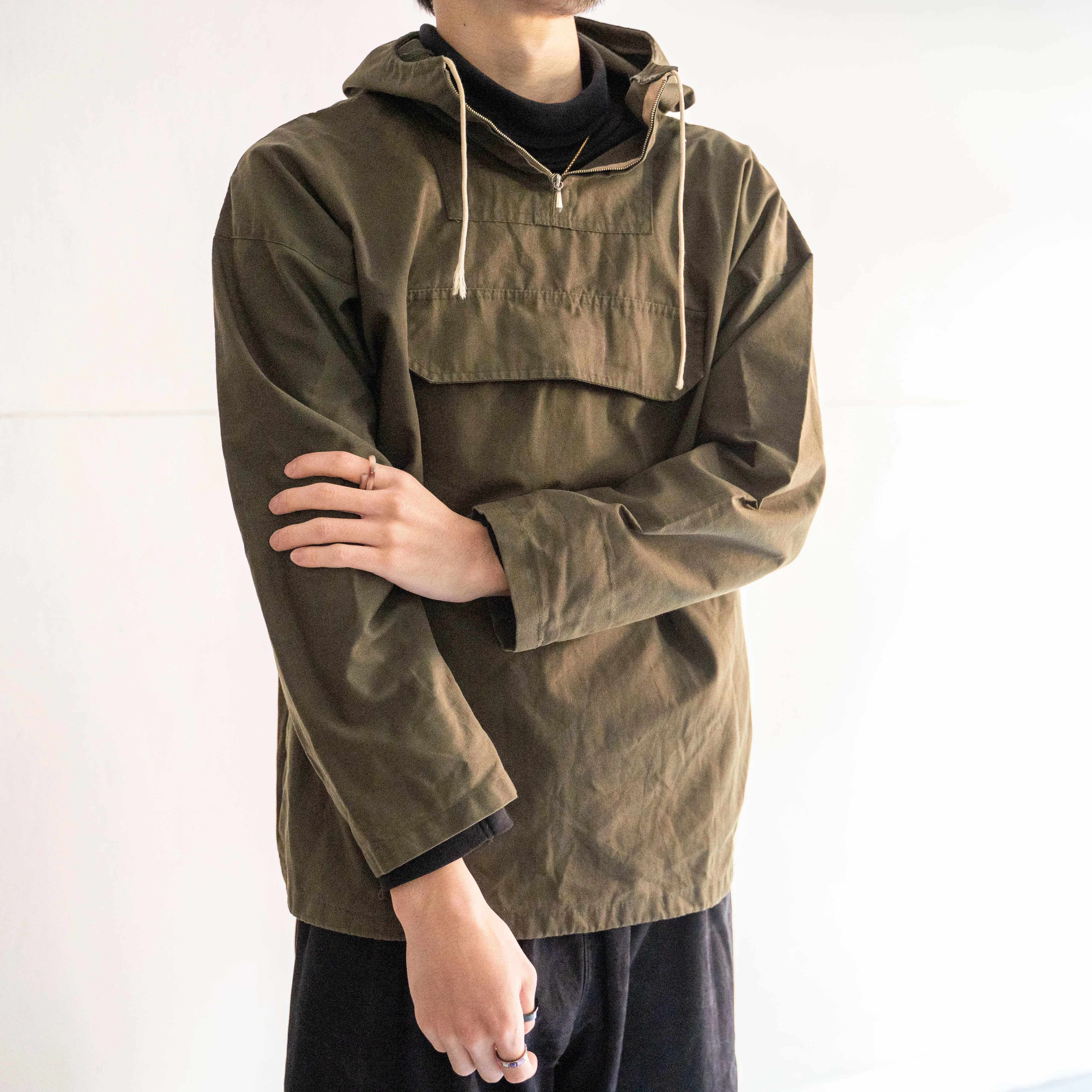 1960-70s Denmark dark green anorak parka