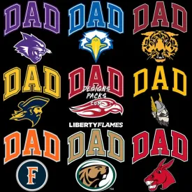 40 DAD College University USA States Father's Day Designs Bundle PNG
