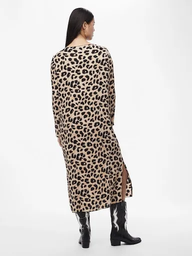 Alba Long Sleeve Midi Plisse Dress