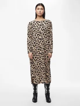Alba Long Sleeve Midi Plisse Dress
