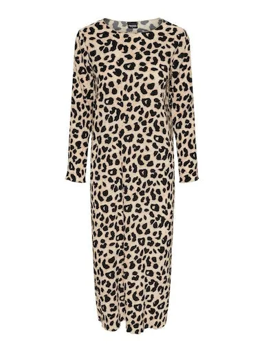 Alba Long Sleeve Midi Plisse Dress