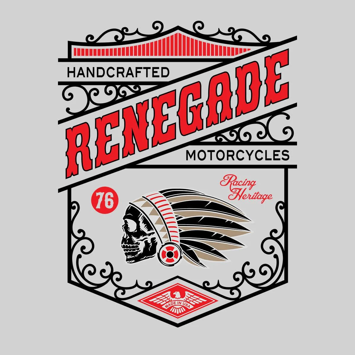 Biker Handcrafted Renegade Motorcycles Funny Skull Baby & Toddler Body Suit