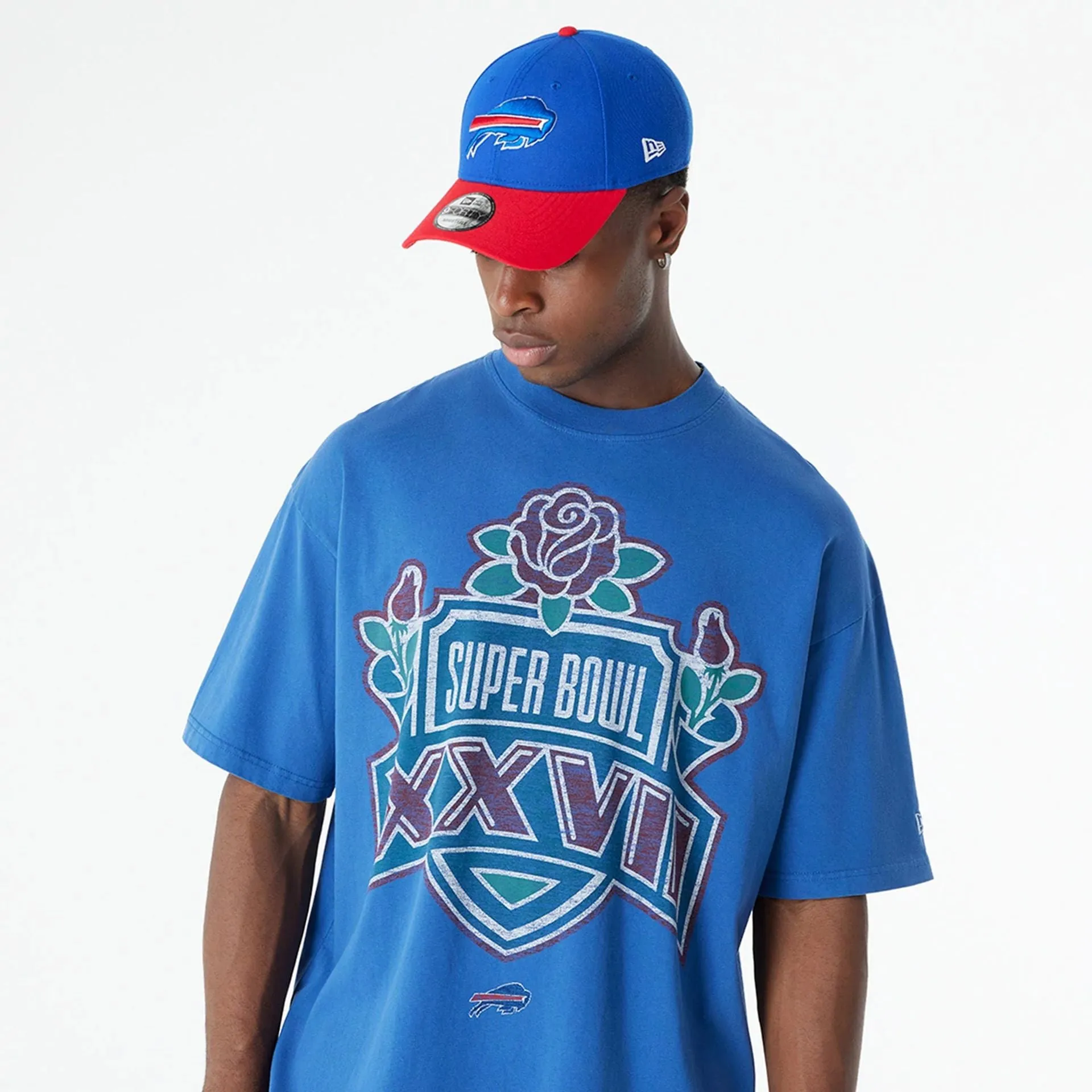 Buffalo Bills Oversized Essential Blue Oversized T-Shirt