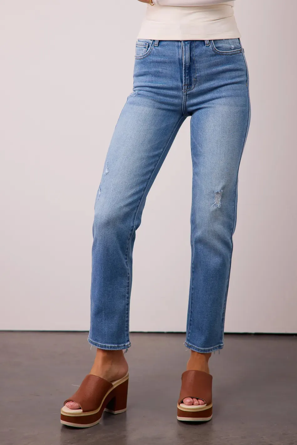 Ellery Straight Leg Jeans in Light Wash - FINAL SALE