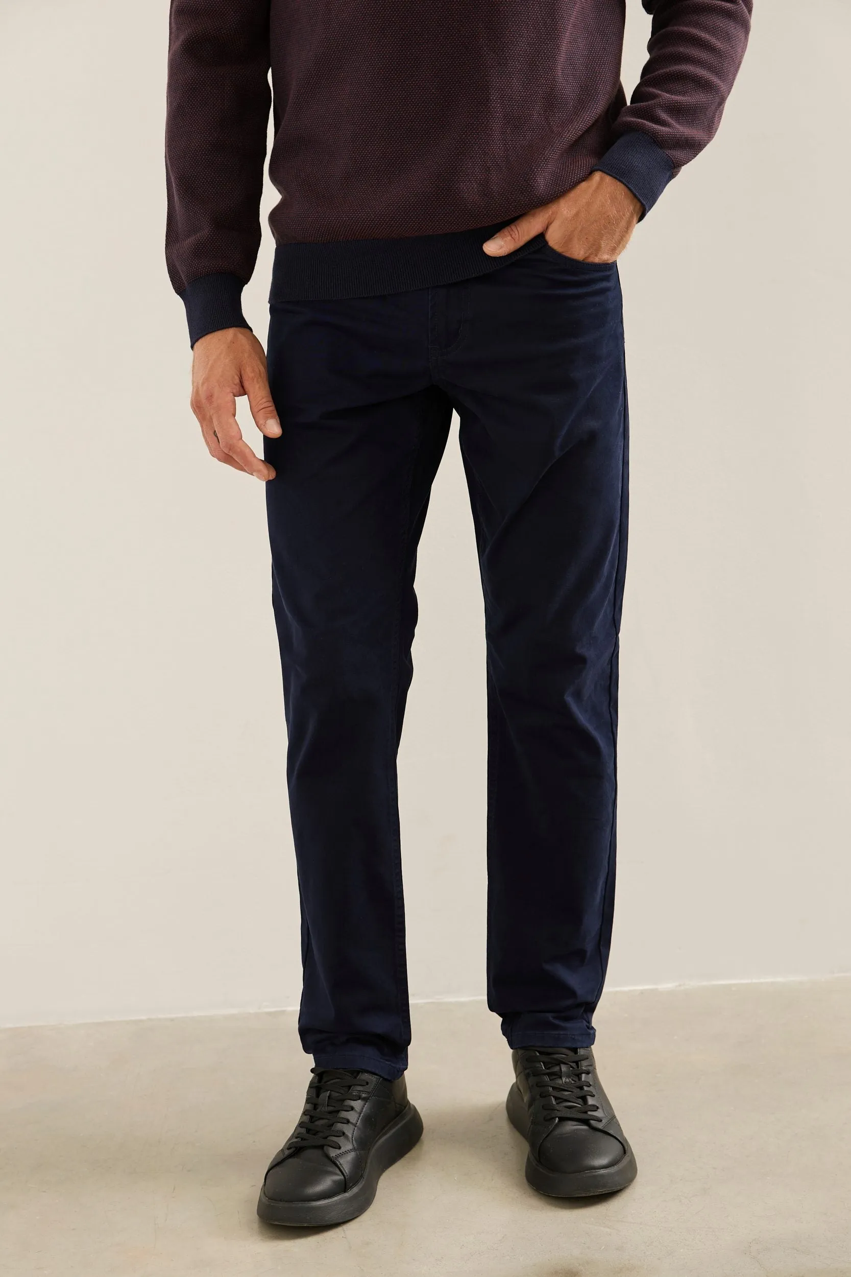 Five pocket slim fit pants