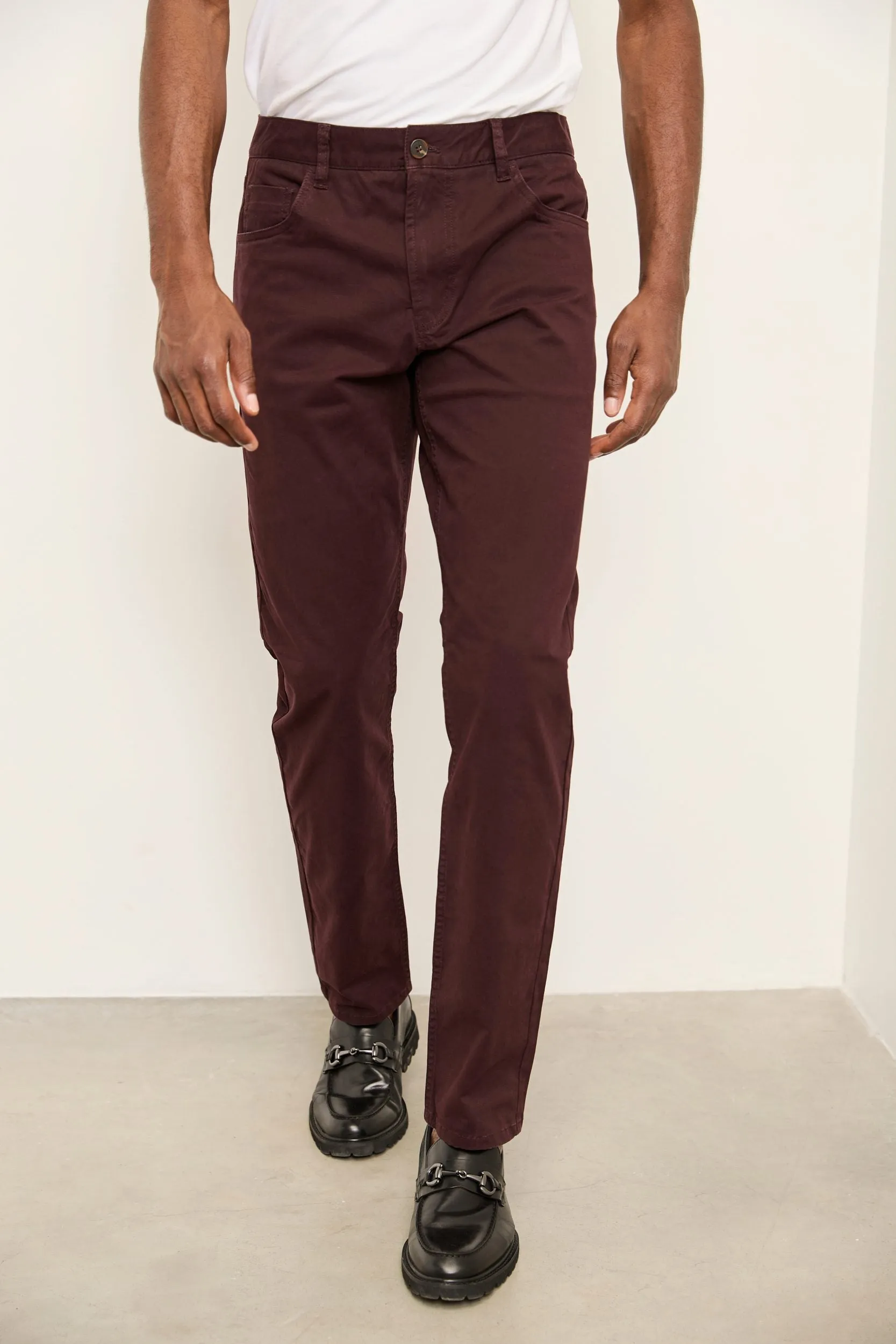 Five pocket slim fit pants