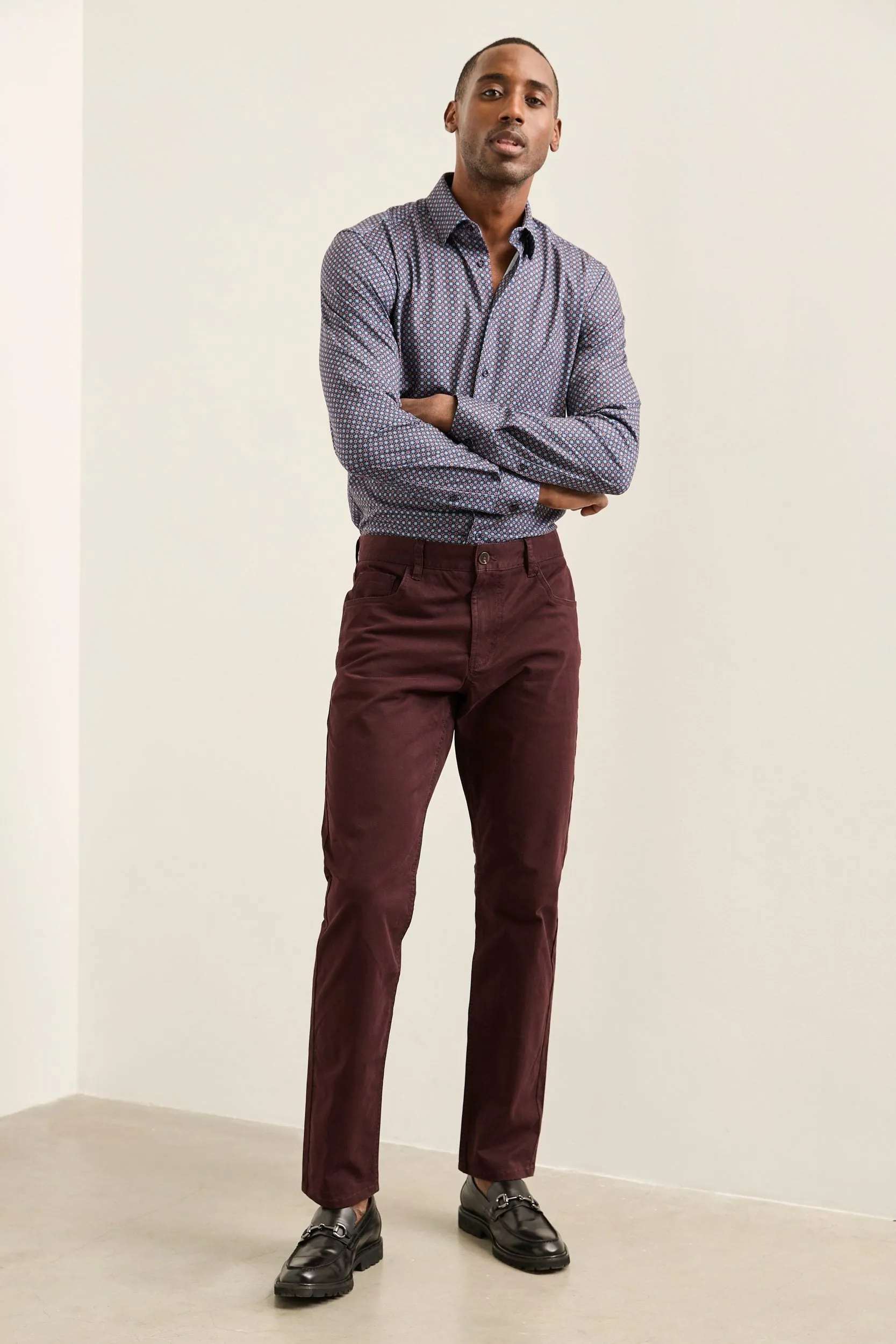 Five pocket slim fit pants