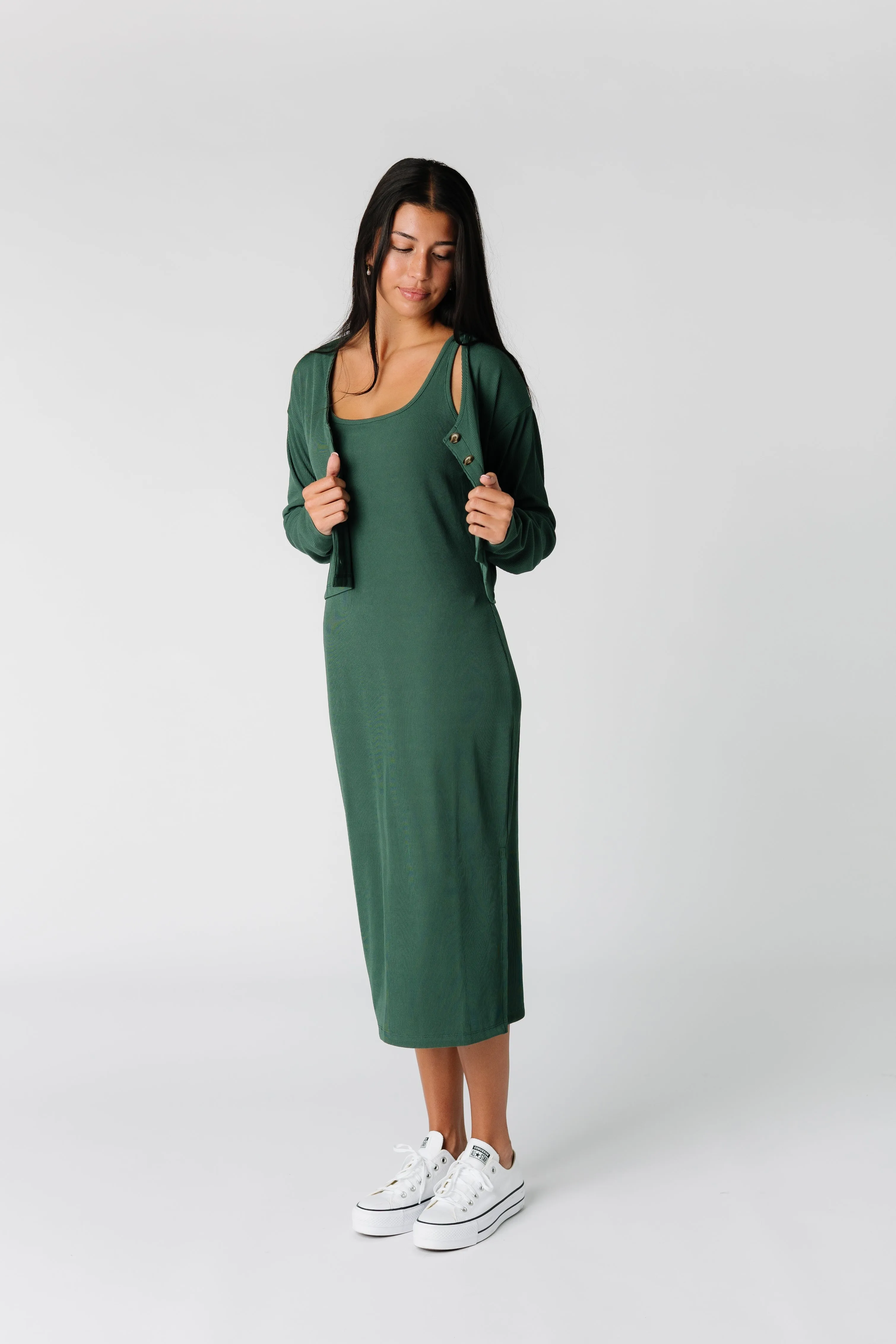 Gemini Cardigan Dress Set