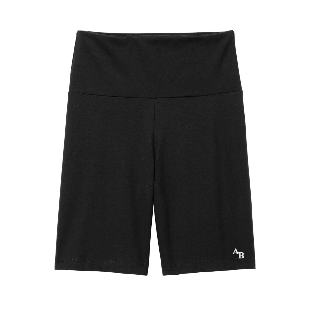 Initialed High Rise Biker Shorts