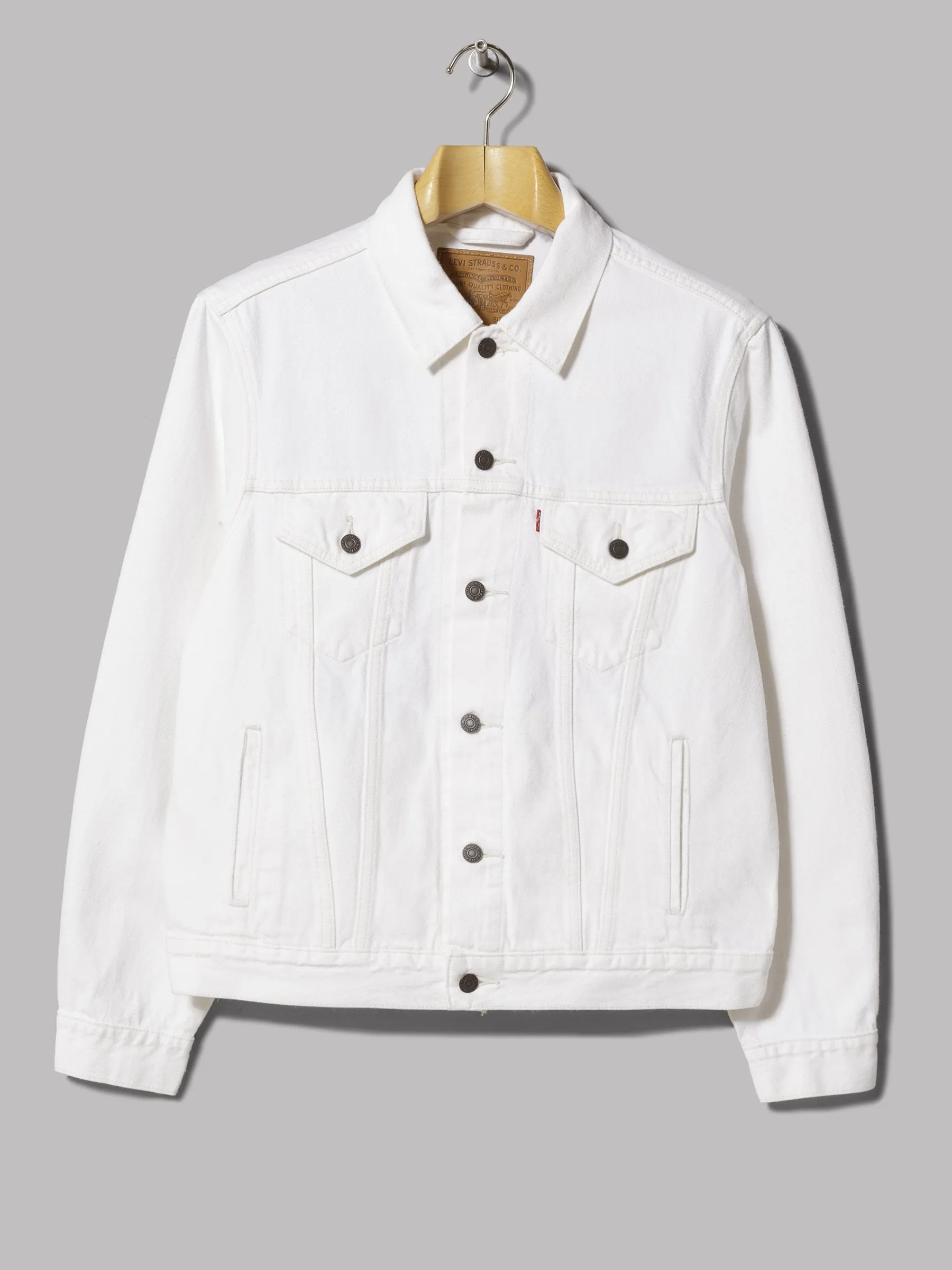 Levis Premium Vintage Fit Trucker Jacket in Ecru White