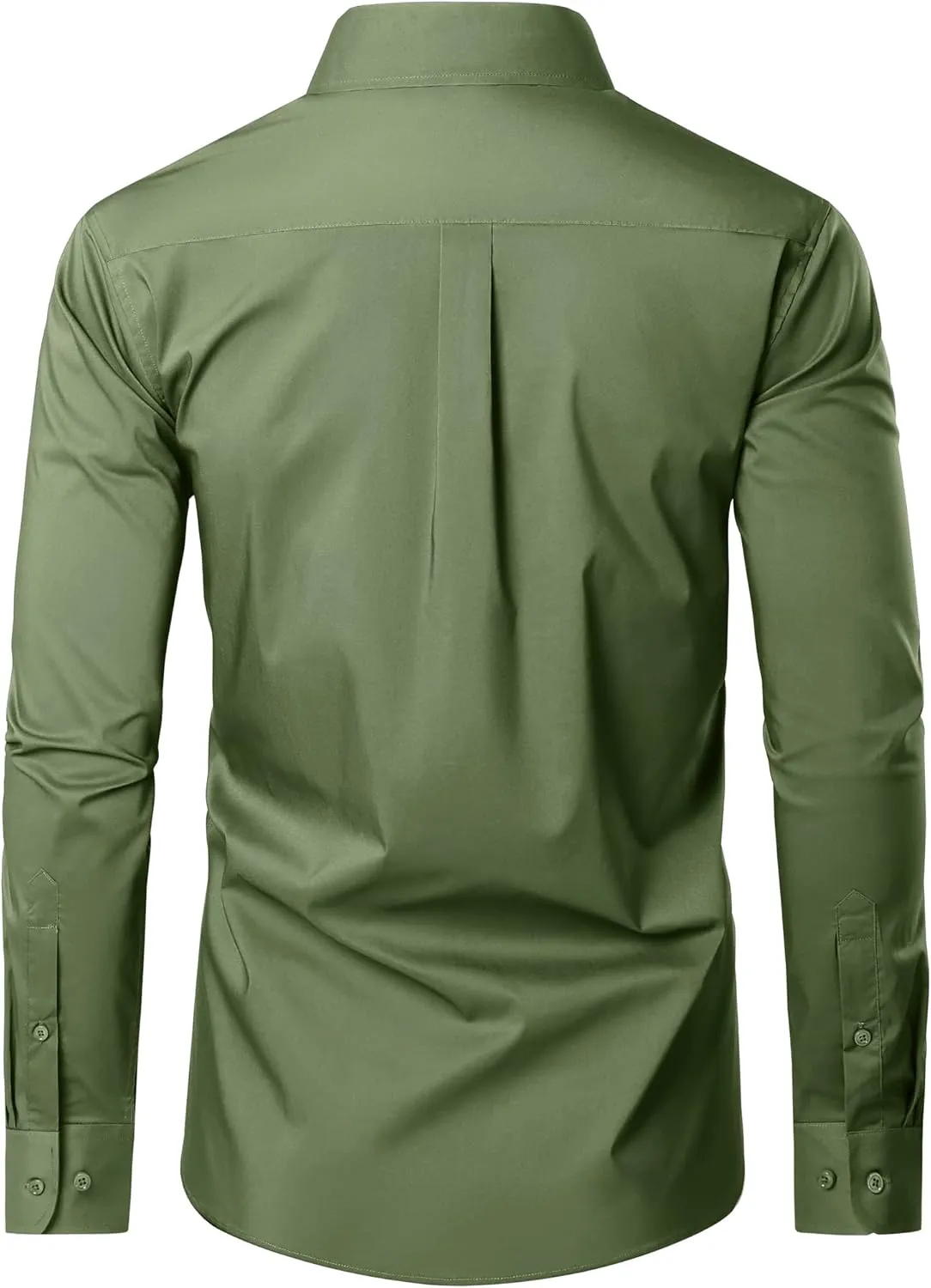 Mens Dress Shirts Long Sleeve Dress Shirts for Men Cotton Button Down Shirt Regular Big and Tall Dress Shirts