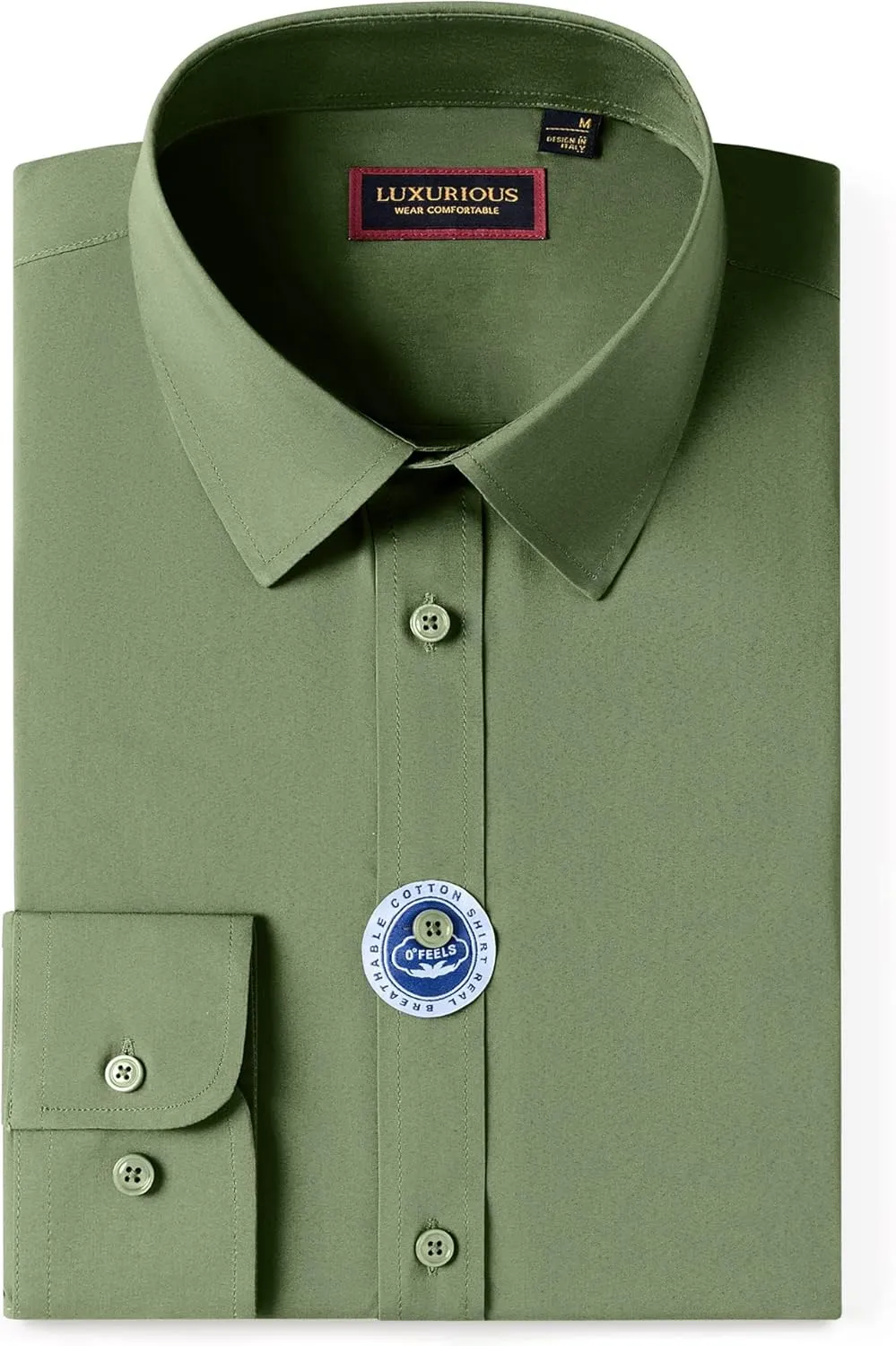 Mens Dress Shirts Long Sleeve Dress Shirts for Men Cotton Button Down Shirt Regular Big and Tall Dress Shirts