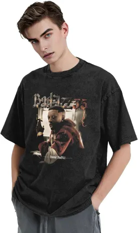 Shirt Men's Oversized Loose Fit Vintage Washed Cotton Casual T-Shirts