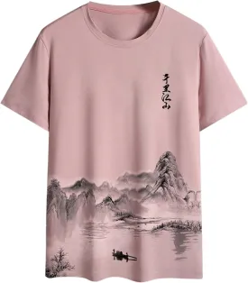 SOLY HUX Men's Graphic Print Tees Vintage T-Shirts Crewneck T Shirts Short Sleeve Casual Summer Shirt