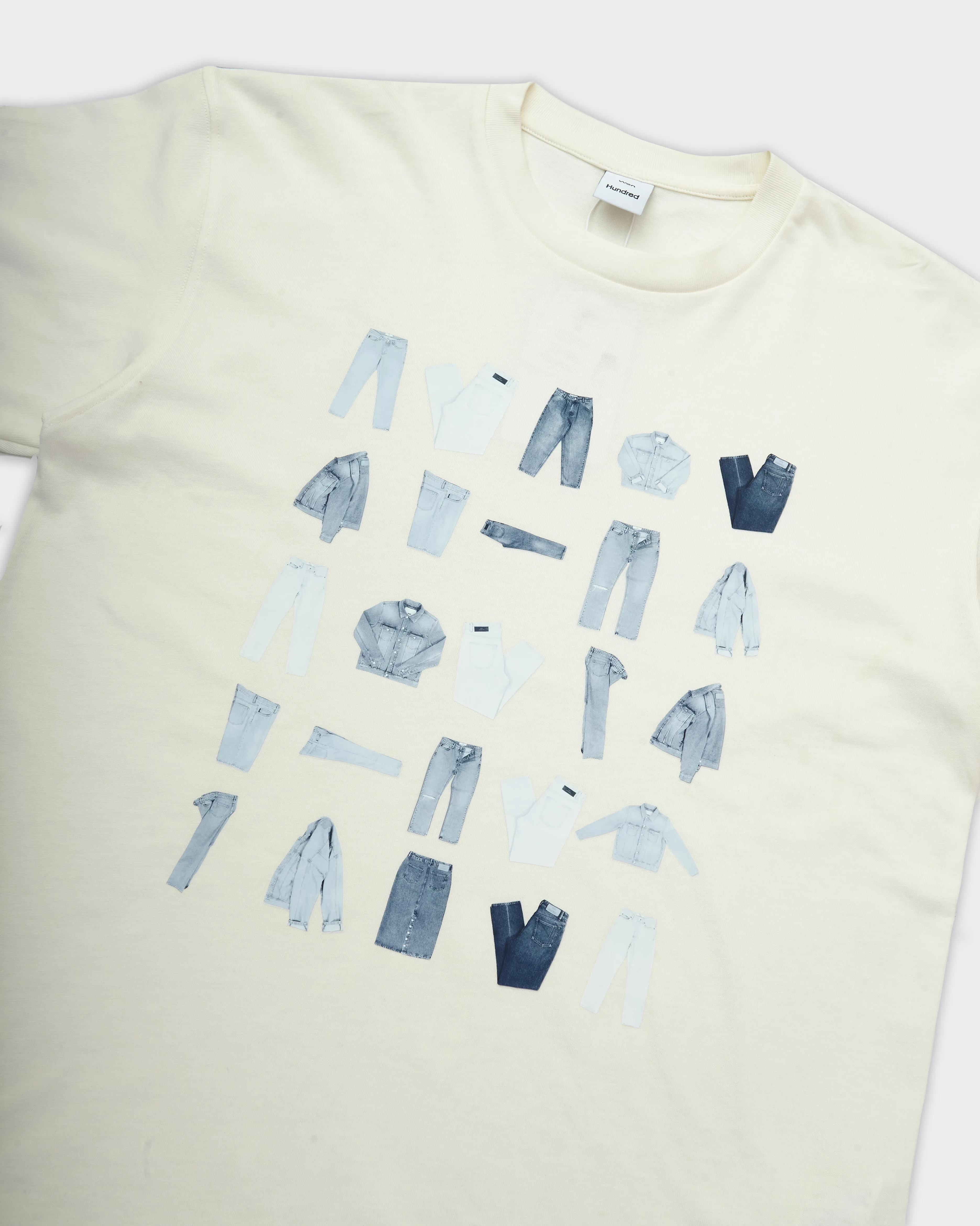 T-Shirt LA Photo Print Crema