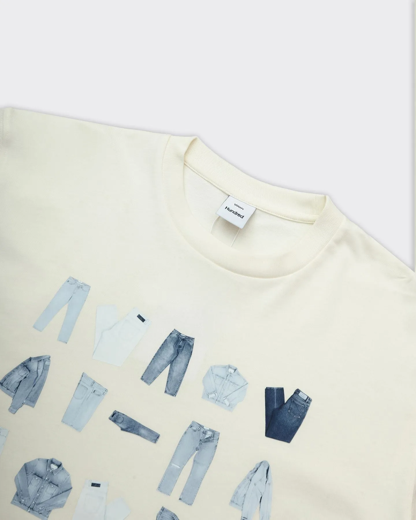 T-Shirt LA Photo Print Crema