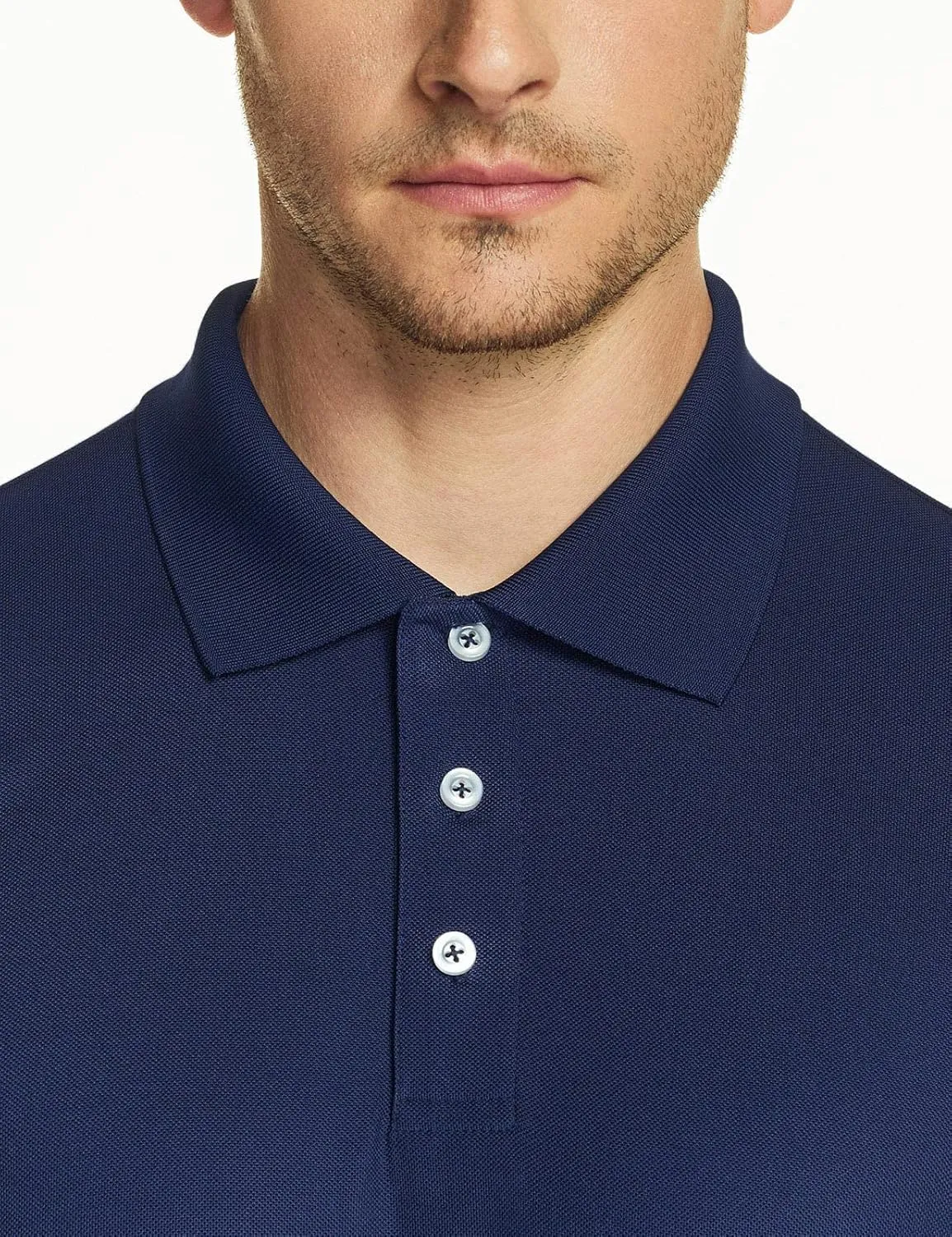 TSLA Men's Short Sleeve Polo Shirts, Regular fit Quick Dry Golf Shirts, Sports Performance Dri Flex Tech Solid Top Shirts