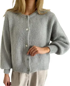 Women Y2k Button up Sweater Casual Lightweight Solid Color Knit Cardigan Cute Long Sleeve Crop Cardigan Fall Knitwear